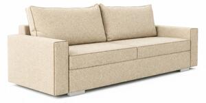 Sofa z Funkcją Spania DRAVOS Beżowa Boucle Nowoczesna
