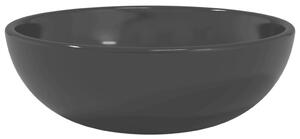 Umywalka ze szkła hartowanego, 35x12 cm, czarna