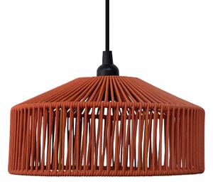 Zewnetrzna Boho lampa wisząca z terakoty i liny IP44 - Calabardina Oswietlenie zewnetrzne