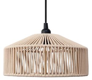 Zewnetrzna Lampa wisząca w stylu Japandi, beżowy sznur, IP44 - Calabardina Oswietlenie zewnetrzne