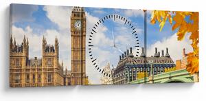 Obraz - Big Ben, Londyn (z zegarem) (90x30 cm)