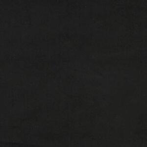 Sofa 2-osobowa, czarna, 120 cm, tapicerowana aksamitem