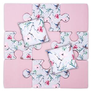 Mata Puzzle Do Zabawy Różowa