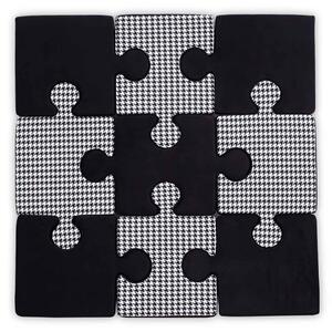 Mata Puzzle Do Zabawy Czarne w Pepitkę