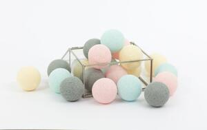 Lampki dla dzieci kule Cotton Balls Delikatne - różne rozmiary