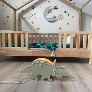 Drewniakowa – Lampka nocna „Triceratops” – ścienna dekoracja dla dzieci