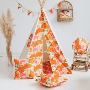 Zestaw tipi z matą "Picnic with the flowers"