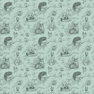 Tapeta Malumi Deer & Friends Mint dla dzieci