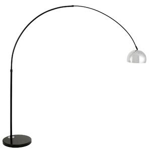 LAMPA STOJĄCA PODŁOGOWA CZARNO-CHROMOWANA AZURRO C1