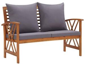 Zestaw Mebli Ogrodowych Komplet Wypoczynkowy Z Poduszkami 5-Częściowy Drewno Na Taras Balkon Ogród