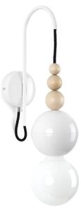 Lampa ścienna do pokoju dziecka kinkiet Loft biały