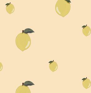 Tapeta do pokoju dla dziecka Little Lemons Salmon