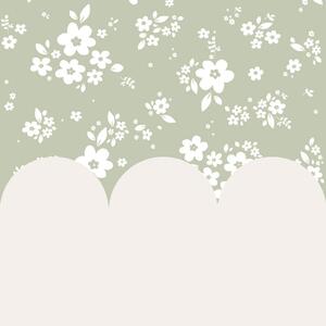 Tapeta do pokoju dla dziecka Lace Meadow Brown and Green