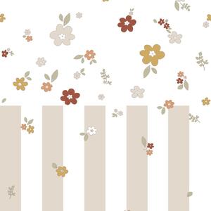 Tapeta do pokoju dla dziecka Boho Meadow And Stripes