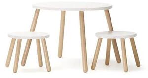Kid's Concept - Zestaw mebli odpornych na zarysowanie KID'S BASE - Biel