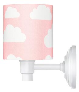 Kinkiet różowy do pokoju dziecka w chmurki clouds
