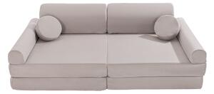 Sofa modułowa dziecięca Velvet Premium Jasnoszara
