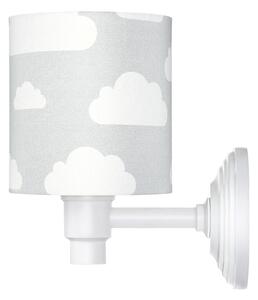 Kinkiet szary do pokoju dziecka w chmurki clouds