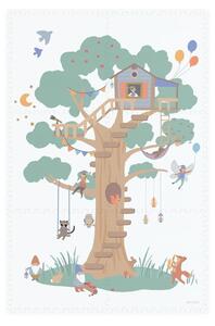 Play&Go Dwustronna Mata Piankowa EEVAA 3w1 Treehouse