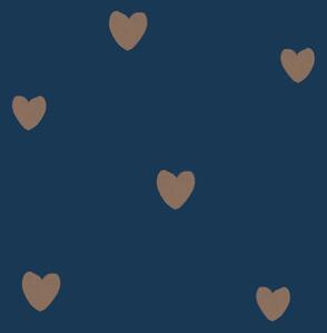 Tapeta do pokoju dla dziecka Hearts Draw Dark