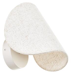 Lampa Ścienna Lucande, Tamani, ściemnialny, beżowy, salon, tkanina | tekstylia, design