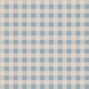 Tapeta do pokoju dla dziecka Check minimini blue cream