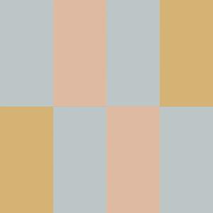 Tapeta do pokoju dla dziecka Stripes blue salmon yellow upsidedown