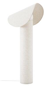 Lampa Podłogowa Lucande, Tamani, ściemnialny, beżowy, salon, tkanina | tekstylia, design