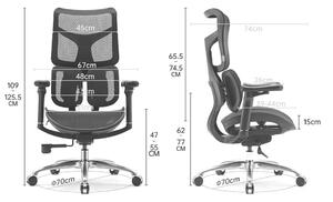 Fotel ergonomiczny ANGEL biurowy obrotowy Astro