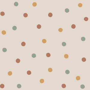 Tapeta w kolorowe kropki – Bouncy Dots do pokoju dziecka - warianty