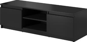MINIO Komoda RTV DIDI 120 cm, bez oświetlenia LED - czarny / grafitowy
