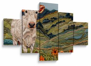 Obraz - Imitacja dzianego motywu (125x70 cm)