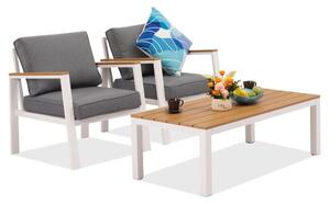 Zestaw mebli na taras Zakintos Terrace biały Garden Point