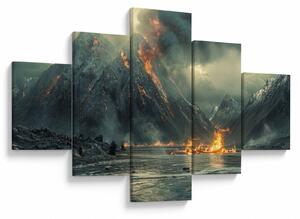 Obraz - Erupcja wulkanu (125x70 cm)