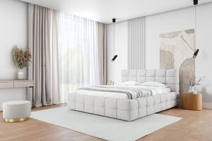 Łóżko sypialniane Bellmora 160x200 - beżowa boucle Raven 22