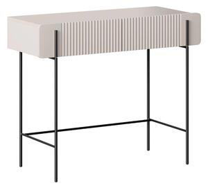 Toaletka Malmi 100 cm z szufladami - kaszmir / czarne nóżki