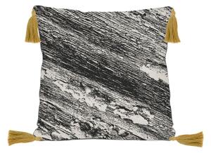 Czarno-beżowa poduszka Madre Selva Hand, 45x45 cm