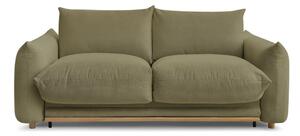 Zielona rozkładana sofa 214 cm Ernest – Bobochic Paris