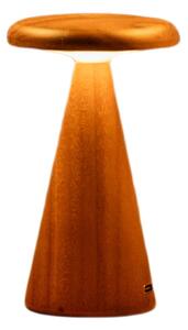 Lampa stołowa LED w naturalnym kolorze z drewnianym kloszem (wysokość 14 cm) Sylva – Gingko