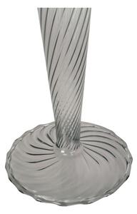 Szary szklany świecznik PT LIVING Swirl, wys. 26,5 cm