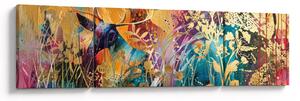 Obraz - Abstrakcyjny obraz natury (170x50 cm)
