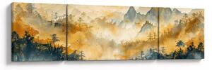 Obraz - Góry, akwarela (170x50 cm)