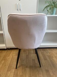 Krzesło Tapicerowane BiG 040 - Welur Różowe Dostawa 0Zł