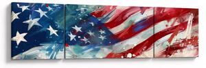 Obraz - Flaga USA (170x50 cm)