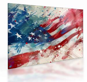 Obraz na szkle - Flaga USA (70x50 cm)