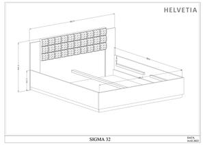 MebleMWM Łóżko loftowe SIGMA 32 | 180x200 | Kolor do wyboru