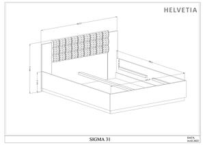 MebleMWM Łóżko loftowe SIGMA 31 | 160x200 | Kolor do wyboru