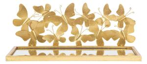 Szafka nocna w kolorze złota Butterfly – Mauro Ferretti