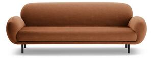 Sofa z materiału bouclé w kolorze terakoty 208 cm Poppy – Micadoni