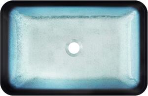 Mexen Megan szklana umywalka nablatowa 56 x 36 cm, niebieska - 24135647